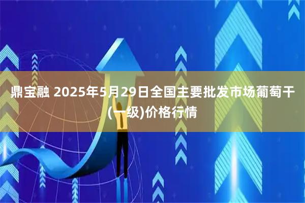 鼎宝融 2025年5月29日全国主要批发市场葡萄干(一级)价格行情